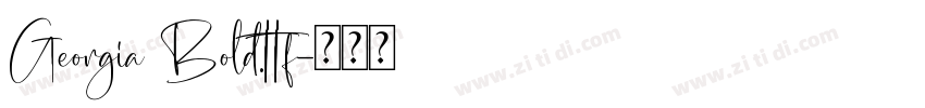 Georgia Bold.ttf字体转换